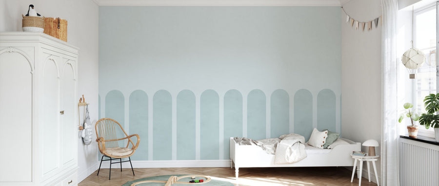PHOTOWALL / Spaced Scallops - Mint (e95258)