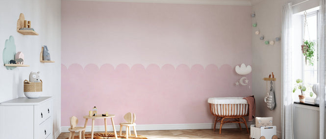 PHOTOWALL / Scallops - Pink (e95259)