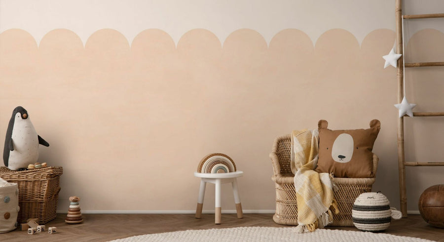 PHOTOWALL / Scallops - Tangerine (e95261)