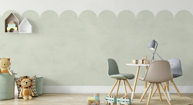 PHOTOWALL / Scallops - Green (e95263)