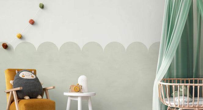 PHOTOWALL / Scallops - Green (e95263)