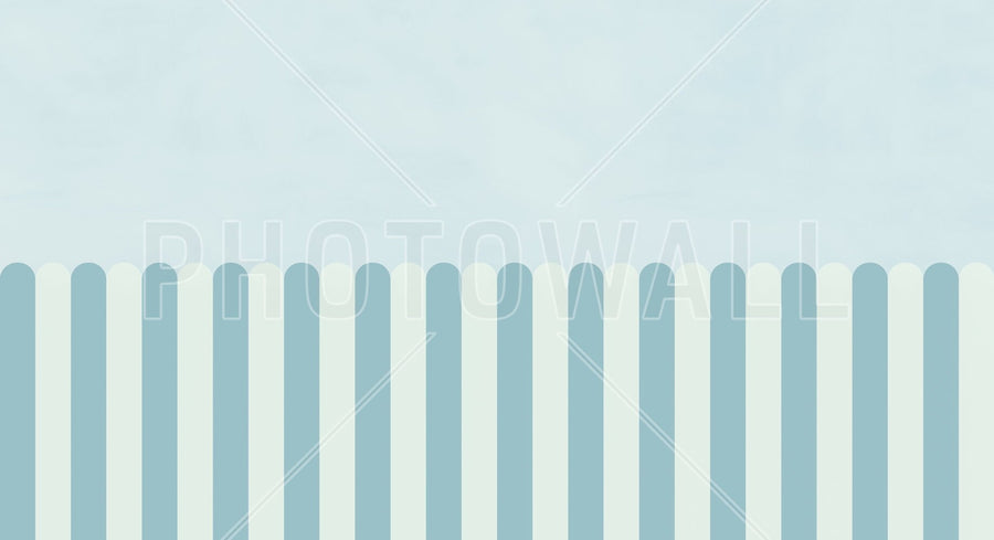 PHOTOWALL / Playful Scallops - Blue (e95267)