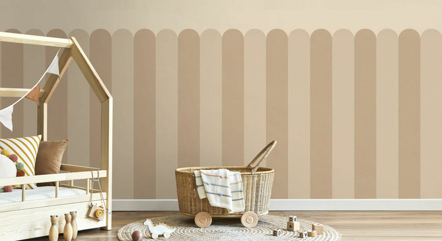 PHOTOWALL / Playful Scallops - Beige (e95268)
