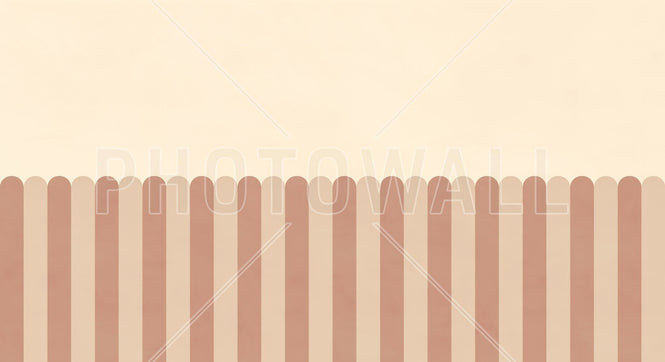 PHOTOWALL / Playful Scallops - Coral (e95270)