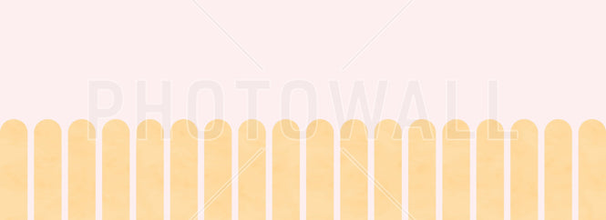 PHOTOWALL / Spaced Scallops - Yellow Pink (e95271)