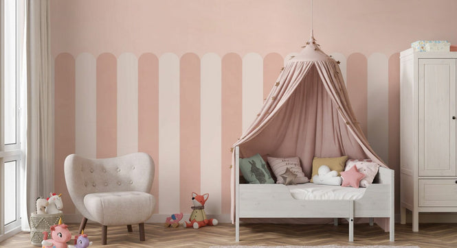 PHOTOWALL / Playful Scallops - Peach (e95272)