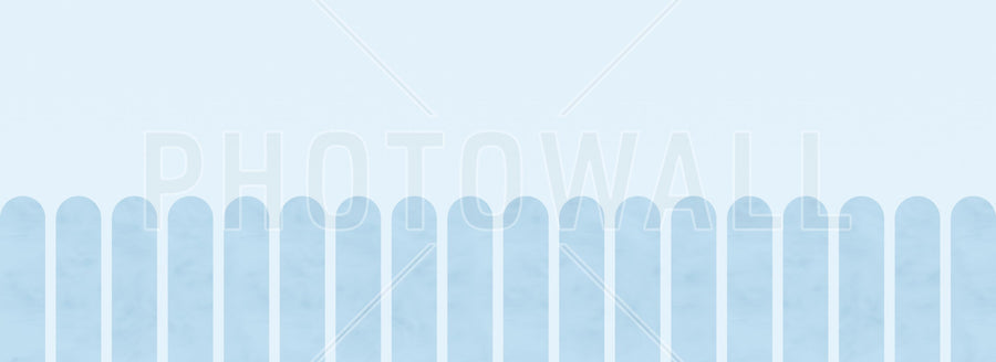 PHOTOWALL / Spaced Scallops - Blue (e95277)