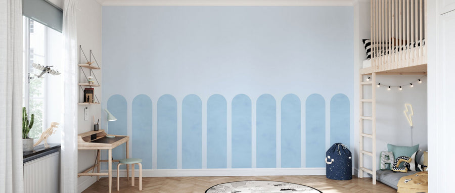 PHOTOWALL / Spaced Scallops - Blue (e95277)