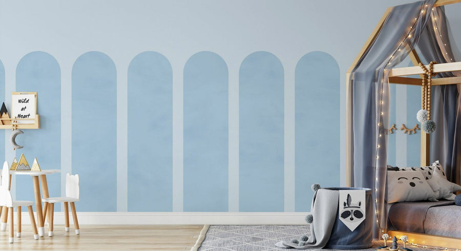 PHOTOWALL / Spaced Scallops - Blue (e95277)