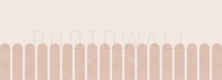 PHOTOWALL / Spaced Scallops - Muted Pink (e95278)