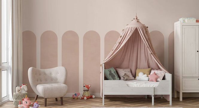 PHOTOWALL / Spaced Scallops - Muted Pink (e95278)