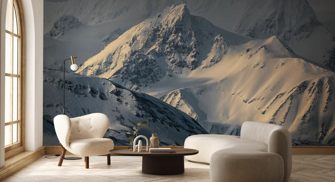 PHOTOWALL / Cold Mountains in Svalbard Norway (e95293)