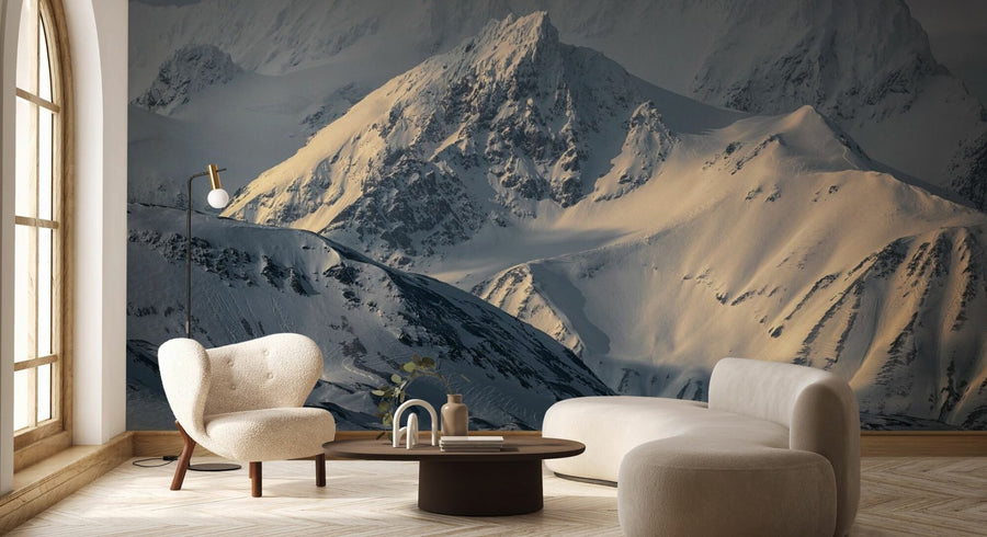 PHOTOWALL / Cold Mountains in Svalbard Norway (e95293)