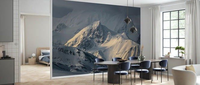 PHOTOWALL / Cold Mountains in Svalbard Norway (e95293)