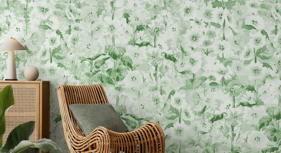 PHOTOWALL / Delphinium Garden Flowers - Green (e95324)