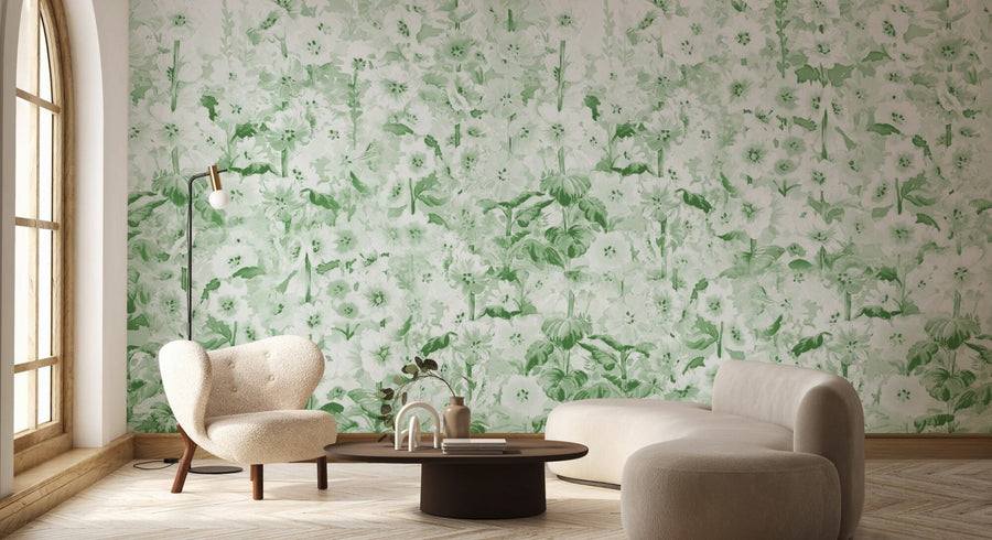 PHOTOWALL / Delphinium Garden Flowers - Green (e95324)