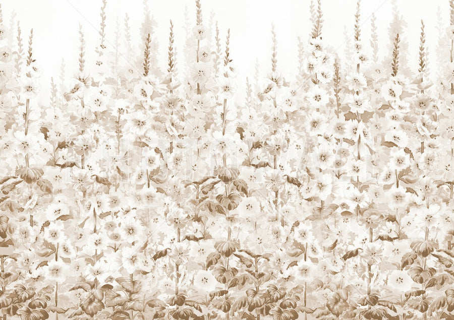 PHOTOWALL / Delphinium Garden Flowers - Brown (e95327)