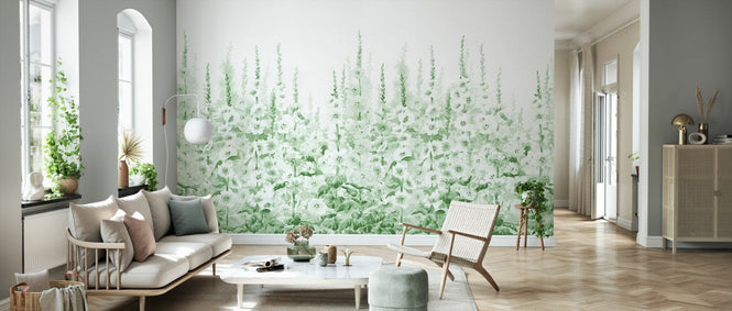 PHOTOWALL / Blooming Delphinium Flowers - Green (e95330)