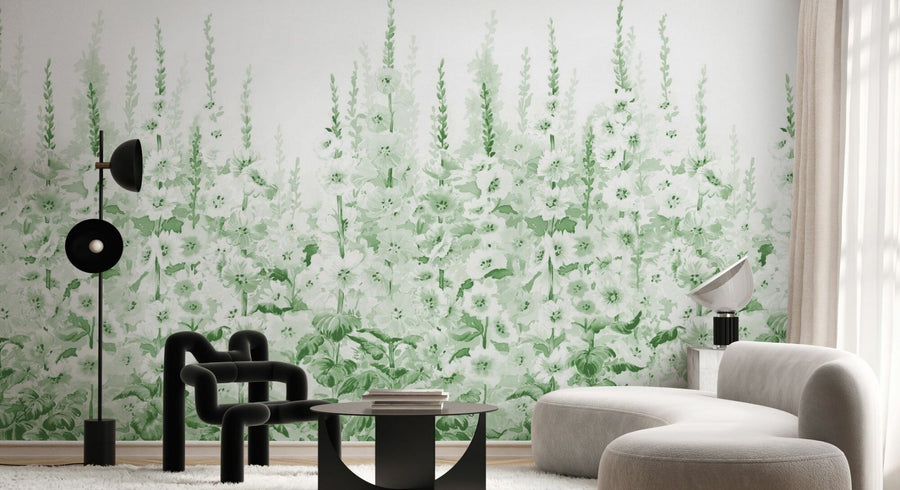 PHOTOWALL / Blooming Delphinium Flowers - Green (e95330)