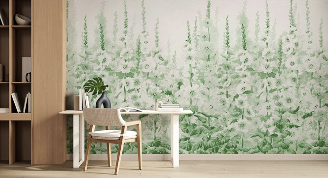 PHOTOWALL / Blooming Delphinium Flowers - Green (e95330)