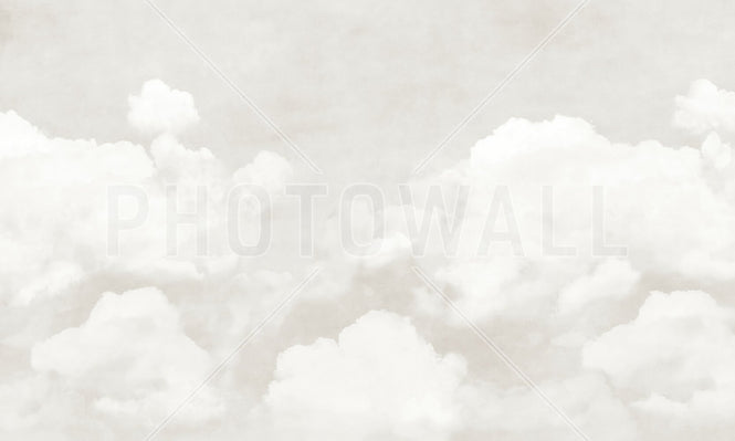 PHOTOWALL / Creamy Clouds -Grey (e95334)