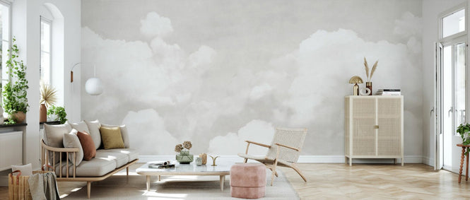 PHOTOWALL / Creamy Clouds -Grey (e95334)