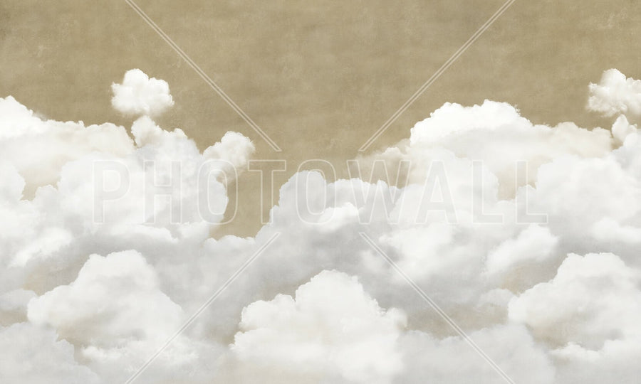 PHOTOWALL / Creamy Clouds - Brown (e95335)