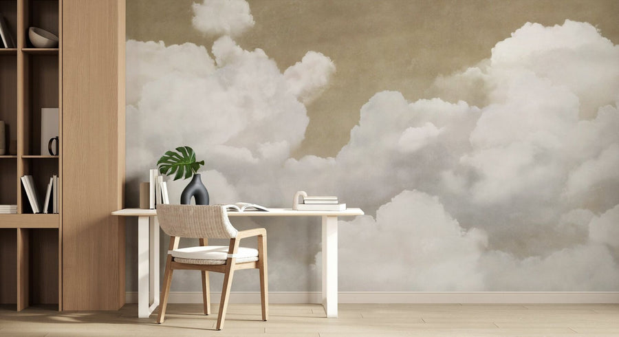 PHOTOWALL / Creamy Clouds - Brown (e95335)