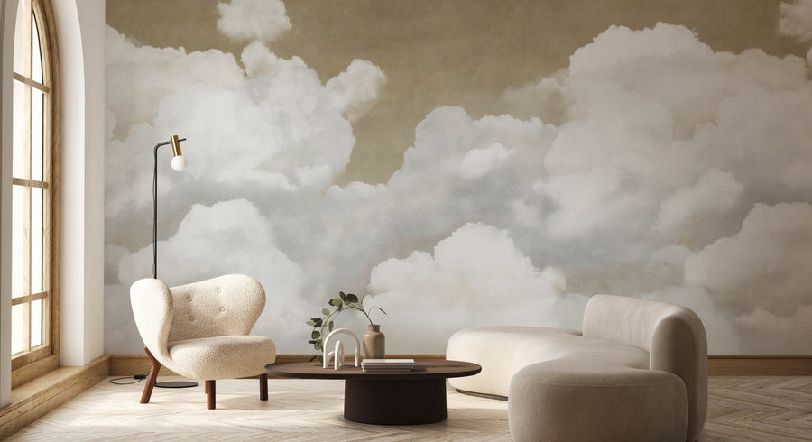 PHOTOWALL / Creamy Clouds - Brown (e95335)