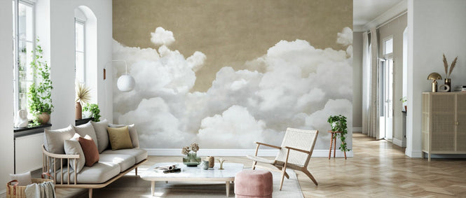 PHOTOWALL / Creamy Clouds - Brown (e95335)