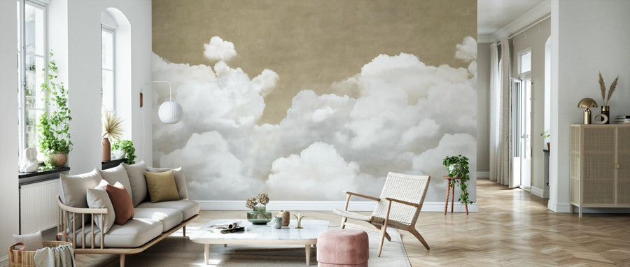 PHOTOWALL / Creamy Clouds - Brown (e95335)