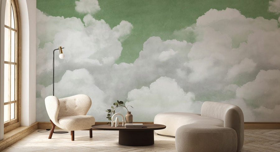PHOTOWALL / Creamy Clouds - Green (e95336)