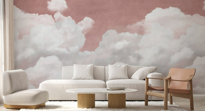 PHOTOWALL / Creamy Clouds - Pink (e95337)