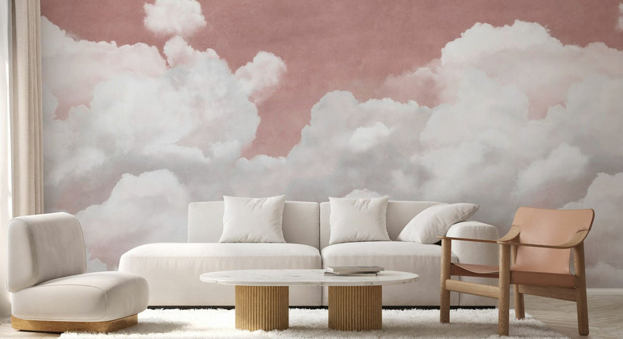 PHOTOWALL / Creamy Clouds - Pink (e95337)