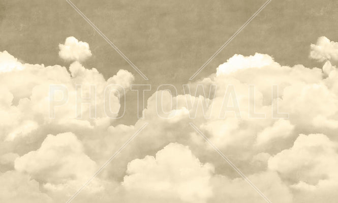 PHOTOWALL / Creamy Clouds - Rust (e95338)