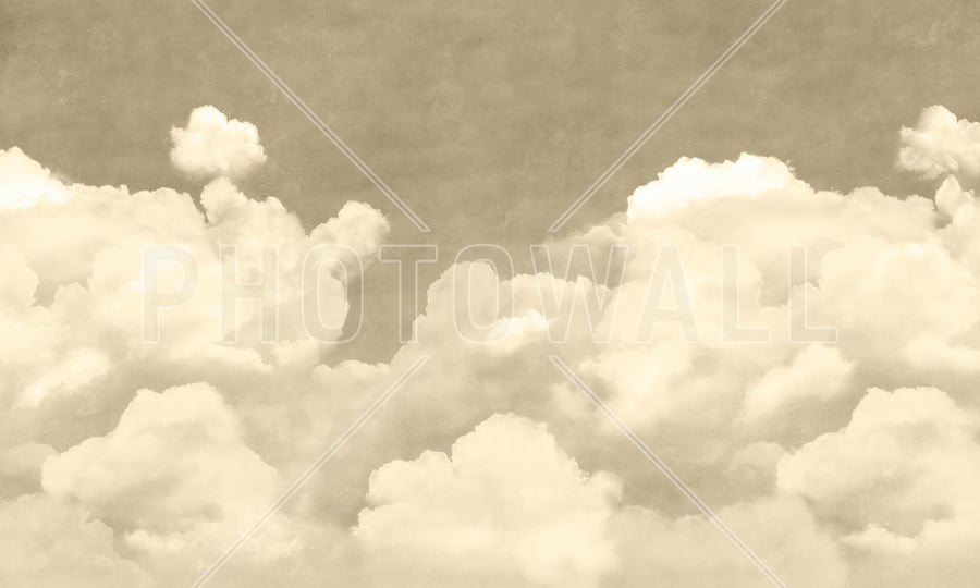 PHOTOWALL / Creamy Clouds - Rust (e95338)