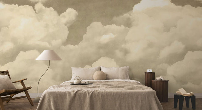 PHOTOWALL / Creamy Clouds - Rust (e95338)