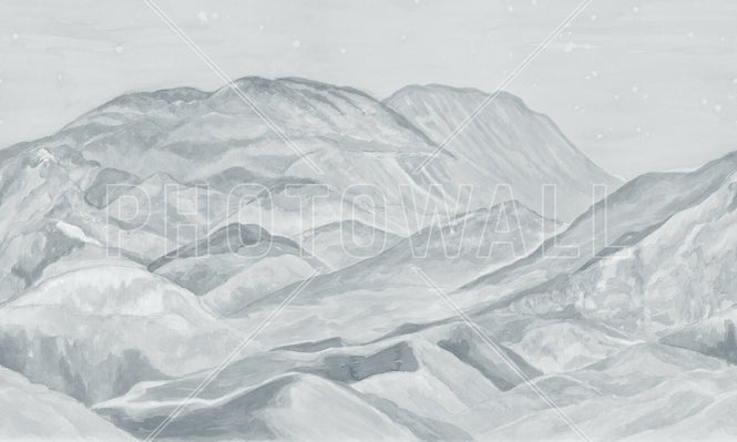 PHOTOWALL / Foothills - Silvery Grey (e95381)