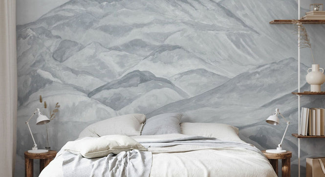 PHOTOWALL / Foothills - Silvery Grey (e95381)