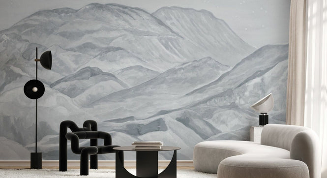 PHOTOWALL / Foothills - Silvery Grey (e95381)