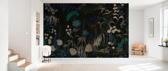 PHOTOWALL / Whispering Wildflower Garden - Midnight (e95385)