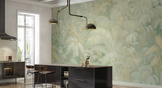 PHOTOWALL / Tropical Dream Jungle - Sage Green (e95387)