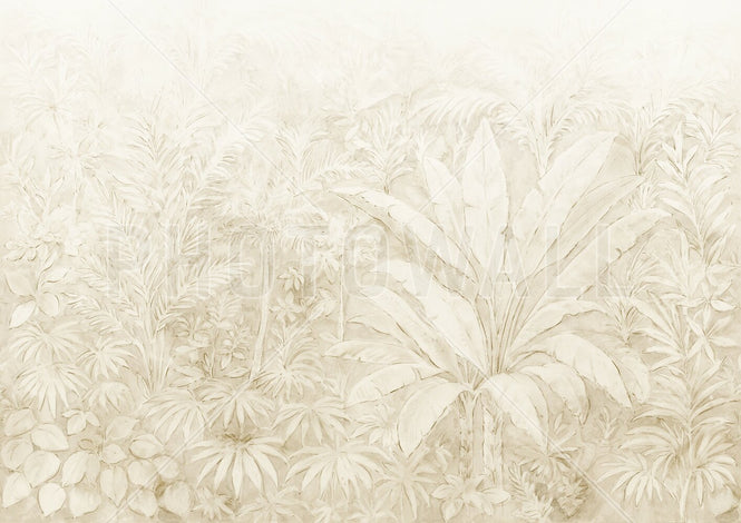 PHOTOWALL / Jungle Sanctuary - Beige (e95438)