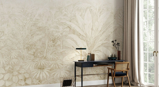 PHOTOWALL / Jungle Sanctuary - Beige (e95438)