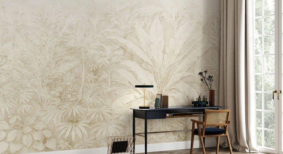 PHOTOWALL / Jungle Sanctuary - Beige (e95438)