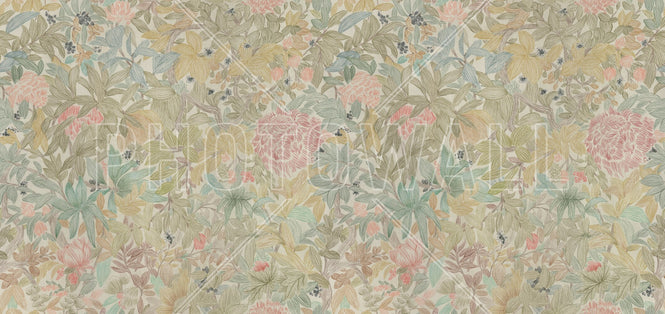 PHOTOWALL / Vibrant Flowers and Leaves - Large (e95701)