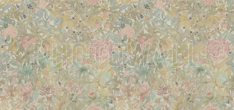 PHOTOWALL / Vibrant Flowers and Leaves - Large (e95701)