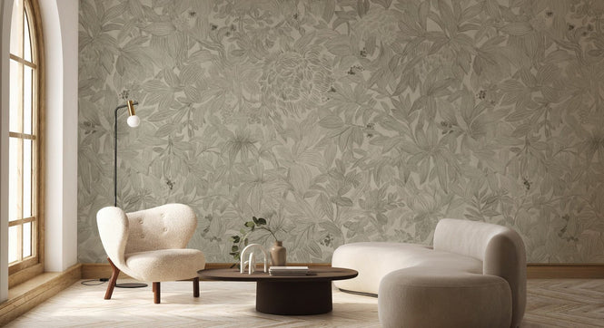 PHOTOWALL / Vibrant Flowers and Leaves - III - Large (e95703)