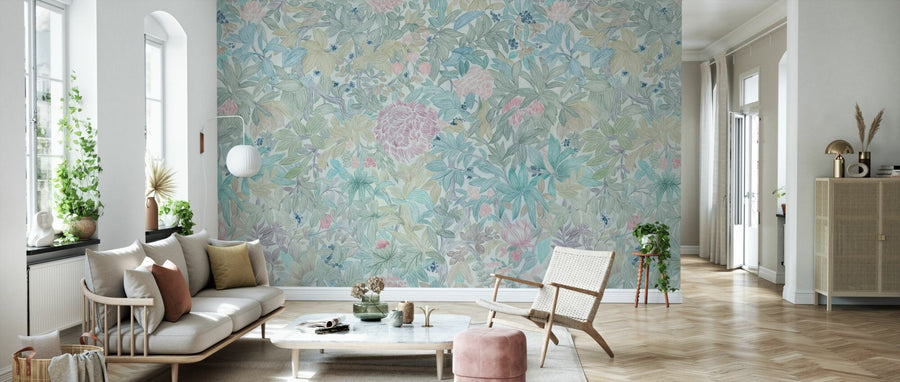 PHOTOWALL / Vibrant Flowers and Leaves - VI - Large (e95704)