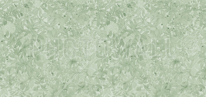 PHOTOWALL / Vibrant Flowers and Leaves - IV - Large (e95705)